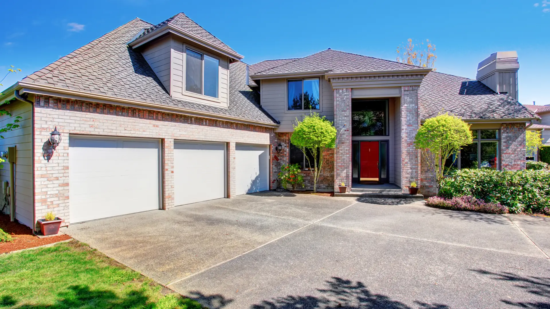 Stained Concrete Driveway